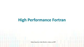High Performance Fortran: Understanding Concurrent Execution Features