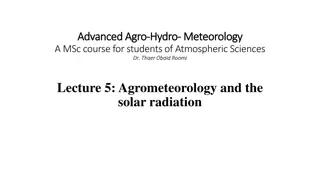 Agrometeorology and Solar Radiation