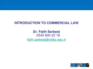 Key Concepts in Commercial Law