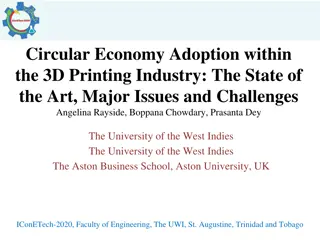 Circular Economy Adoption in 3D Printing Industry: State-of-the-Art and Challenges