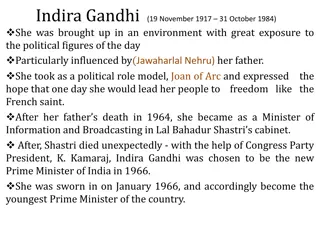 Indira Gandhi: Political Legacy and Economic Reforms
