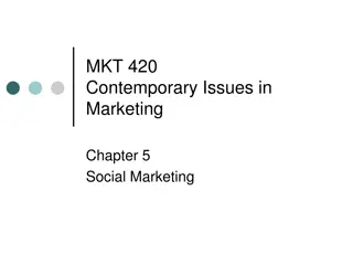 Contemporary Issues in Social Marketing