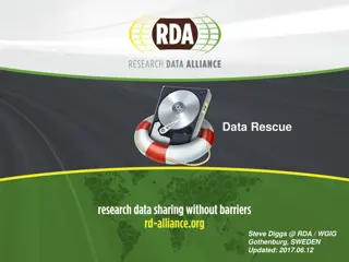 Data Rescue Initiatives Update