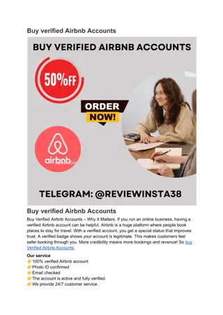 Buy verified Airbnb Accounts uk usa