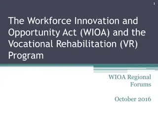 Significant Changes in Vocational Rehabilitation Program Under WIOA