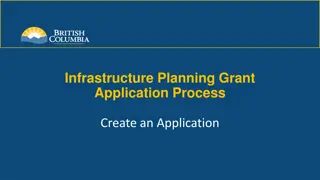 Creating an Infrastructure Planning Grant Application Process