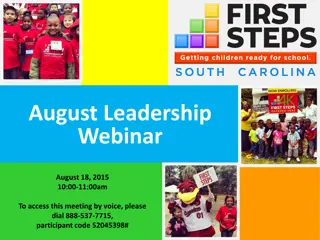 Leadership Webinar - Finance and Readiness Updates