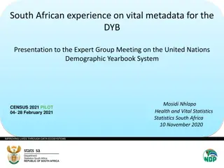 South African Experience on Vital Metadata for DYB Presentation