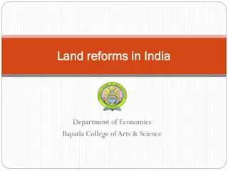 Evolution of Land Reforms in India