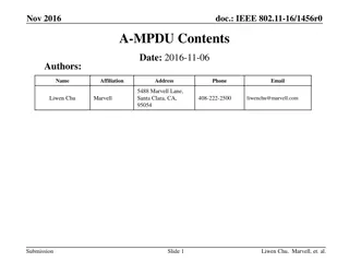 IEEE 802.11-16/1456r0 A-MPDU Aggregation Details