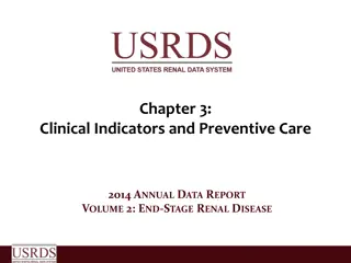Clinical Indicators and Preventive Care for End-Stage Renal Disease