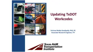 Updating TxDOT Workcodes Overview