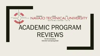 Academic Program Reviews for Fall 2017 and Spring 2018