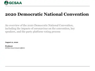 Overview of 2020 Democratic National Convention and US Presidential Election Process
