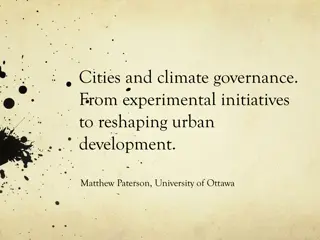 Cities and Climate Governance: Reshaping Urban Development