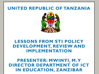Lessons from STI Policy Development in Tanzania