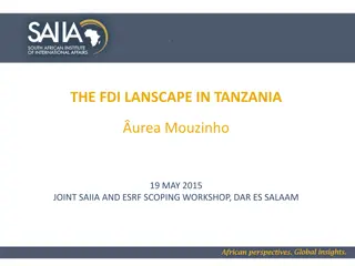 The FDI Landscape in Tanzania: Overview and Insights