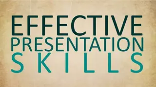 Crafting Effective Presentations