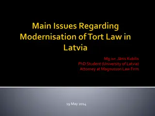 Importance of Modernizing Tort Law