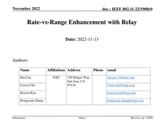 Enhancing Rate-vs-Range Performance with Relay Communications