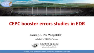 CEPC Booster Errors Studies in EDR - Correction Process Overview