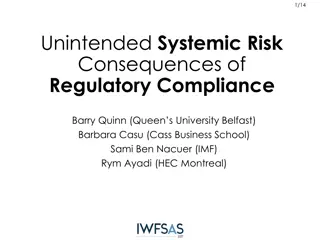 Unintended Systemic Risk Consequences of Regulatory Compliance Study