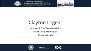 Community Banking Challenges and Pressures