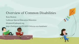 Common Disabilities Overview