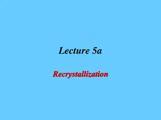 Recrystallization Theory and Techniques