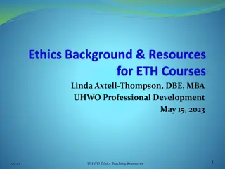 Ethics Teaching Resources at UHWO