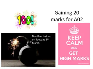 Achieving 20 Marks for A02 Deadline