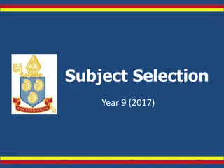 Year 9 Curriculum: Foundations for Lifelong Learning