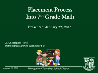Grade 7 Math Placement Criteria Overview