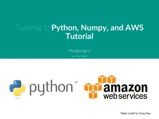 Python, Numpy, and AWS Tutorial Basics