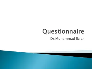 Designing Effective Questionnaires for Data Collection