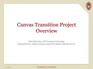 Canvas Transition Project Overview at University of Wisconsin