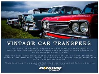 Vintage Car Transfers - Experience the Elegance of Chauffeur-Driven Classics