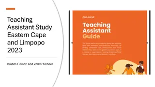 Teaching Assistant Study in Eastern Cape and Limpopo 2023 Evaluation