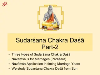 Three Types of Sudarana Chakra in Relationship to Marriage Timing
