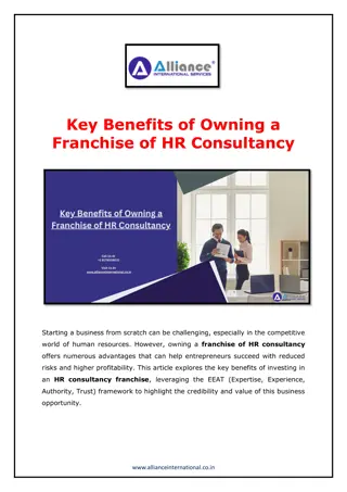 Key Benefits of Owning a Franchise of HR Consultancy