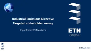 Industrial Emissions Directive Stakeholder Survey Insights