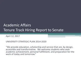 University Tenure Track Hiring Report