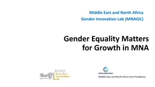 Gender Equality and Economic Growth in Middle East and North Africa
