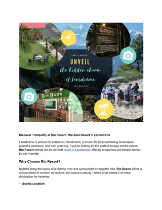Discover Tranquility at Rio Resort_ The Best Resort in Lansdowne