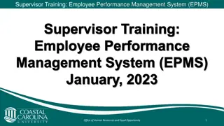 Employee Performance Management System (EPMS) Planning Process