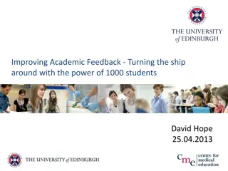 Enhancing Academic Feedback for Student Engagement