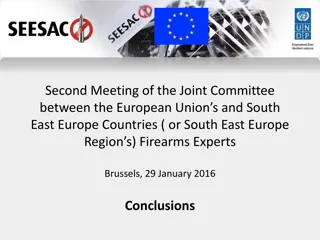Joint Committee Meeting Conclusions: Firearms Experts Cooperation