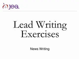 Lead Writing Exercises