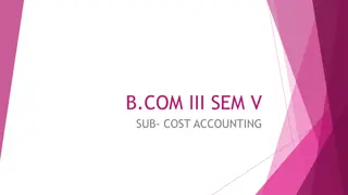 B.Com III - Cost Accounting Statement
