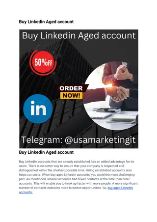 Buy Linkedin Aged account